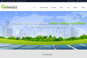 外贸网站建设案例-新能源科技外贸公司